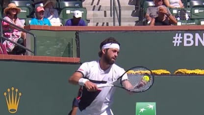 HIGHLIGHTS: N. Basilashvili def. S. Tsitsipas; Indian Wells QF