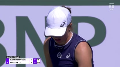 MATCH POINT: I. Swiatek def. V. Kudermetova; Indian Wells 3R