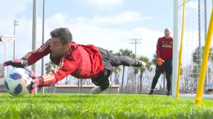 Goalkeeper training
