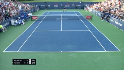 MATCH POINT: K. Nishikori def. C. Norrie; DC 3R
