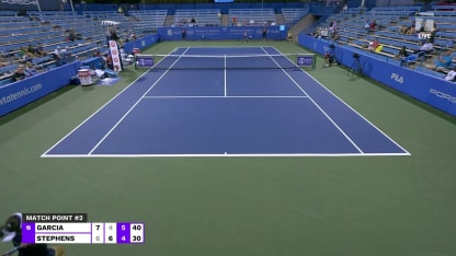 MATCH POINT: C. Garcia def S. Stephens; Cincinnati 1R