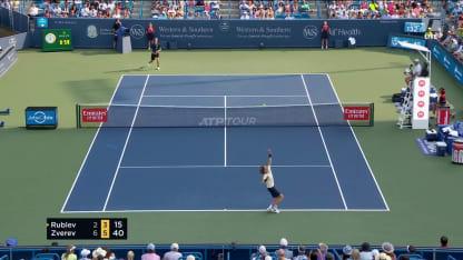 MATCH POINT: A. Zverev def. A. Rublev; Cincinnati F