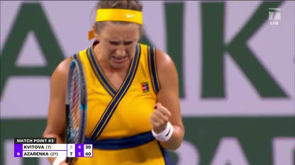 MATCH POINT: V. Azarenka def. P. Kvitova; Indian Wells 3R