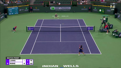 MATCH POINT: A. Riske def. L. En-Shuo; Indian Wells 1R