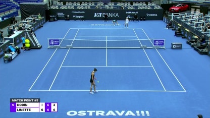 MATCH POINT: M. Linette def. O. Dodin; Ostrava 1R