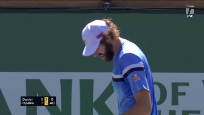 MATCH POINT: R. Opelka def. T. Daniel; Indian Wells 2R