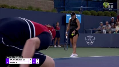 MATCH POINT: K. Pliskova def. J. Pegula; Cincinnati 3R