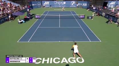 MATCH POINT: E. Svitolina def. A. Anisimova; Chicago 2R