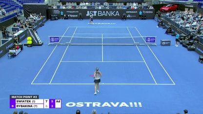MATCH POINT: I. Swiatek def. E. Rybakina; Ostrava QF