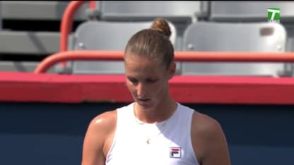 MATCH POINT: K. Pliskova def. S. Sorribes Tormo; Montreal QF