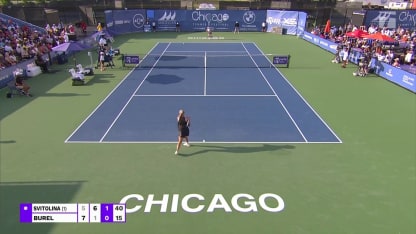MATCH POINT: E. Svitolina def. C. Burel; Chicago 1R