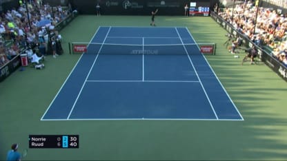MATCH POINT: C. Ruud def. C. Norrie; San Diego F