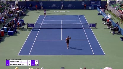 MATCH POINT: D. Kasatkina def. E. Mertens; San Jose SF