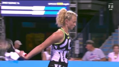 MATCH POINT: K. Siniakova def. S. Rogers; Cleveland 1R