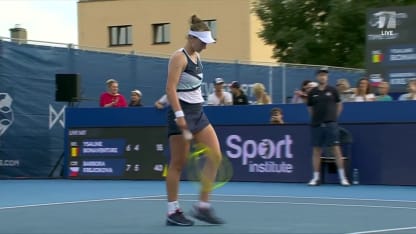 MATCH POINT: B. Krejcikova def. Y. Bonaventure; Prague 2R