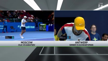 MATCH POINT: A. Karatsev def. M. Cilic; Moscow F