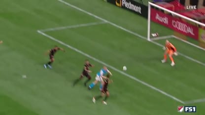 Two big saves from Brad Guzan at the end of the half