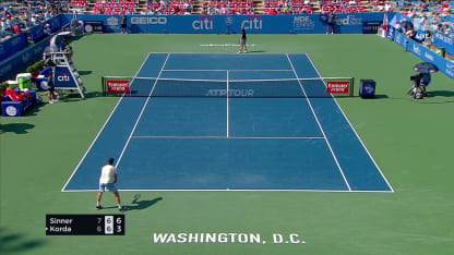 MATCH POINT: J. Sinner def. S. Korda; DC 2R