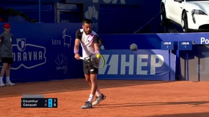 MATCH POINT: R. Gasquet def. D. Dzumhur; Croatia QF