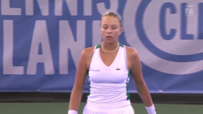 MATCH POINT: A. Kontaveit def. L. Davis; Cleveland 1R