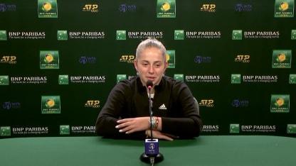 PRESS CONFERENCE: J. Ostapenko; Indian Wells QF Win