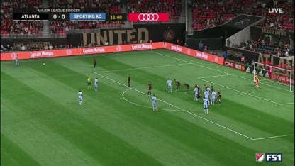 BLOCK: Miles Robinson, Atlanta United FC - 12th minute