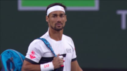 Highlights S.tsitsipas Def. F. Fognini; Indian Wells 3r
