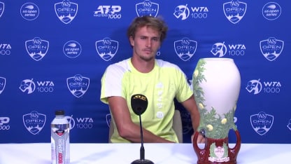PRESS CONFERENCE: A. Zverev; Cincinnati F Win