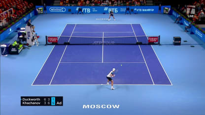 MATCH POINT: K. Khachanov def. J. Duckworth; Moscow 2R