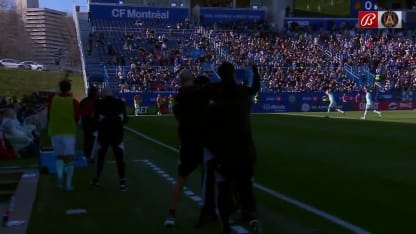 Marcelino Moreno scores the equalizer against CF Montréal in the 51st minute