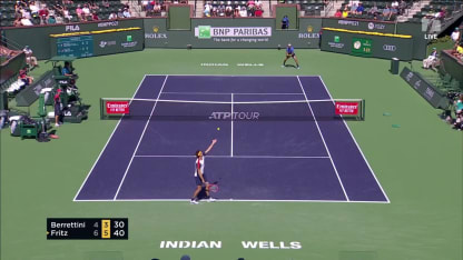  MATCH POINT: T. Fritz def. M. Berrettini; Indian Wells 3R
