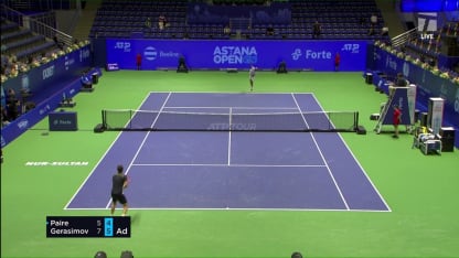 MATCH POINT: E. Gerasimov def. B. Paire; Nur-Sultan 1R