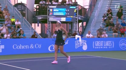 MATCH POINT: I. Begu def. A. Sasnovich; Cleveland QF