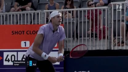 MATCH POINT: J. Isner def B. Nakashima; Atlanta F