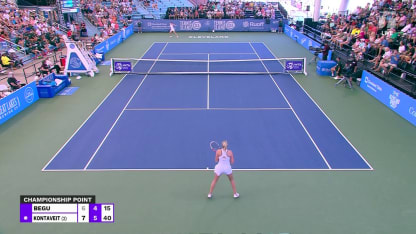 MATCH POINT: A. Kontaveit def. I. Begu; Cleveland F