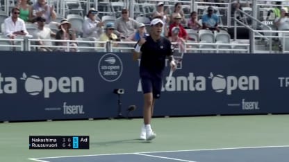 MATCH POINT: B. Nakashima def. E. Ruusuvuori; Atlanta SF