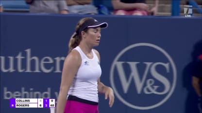 MATCH POINT: S. Rogers def D. Collins; Cincinnati 1R