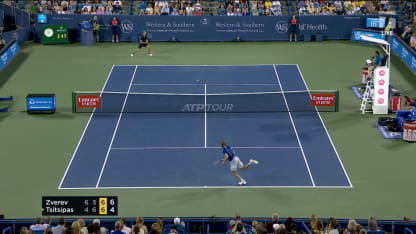 MATCH POINT: A. Zverev def. S. Tsitsipas ; Cincinnati SF