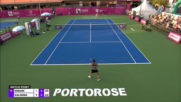 MATCH POINT: A. Kalinina def. S. Errani; Potoroz 1R