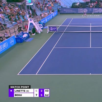 MATCH POINT: I.C. Begu def. M. Linette; Cleveland SF