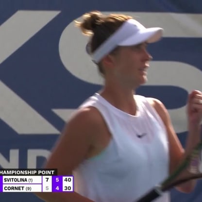 MATCH POINT: E. Svitolina def. A. Cornet; Chicago F