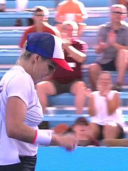MATCH POINT: B. Mattek-Sands def. E. Shibahara; Cleveland 1R