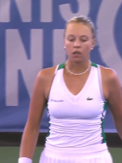 MATCH POINT: A. Kontaveit def. L. Davis; Cleveland 1R