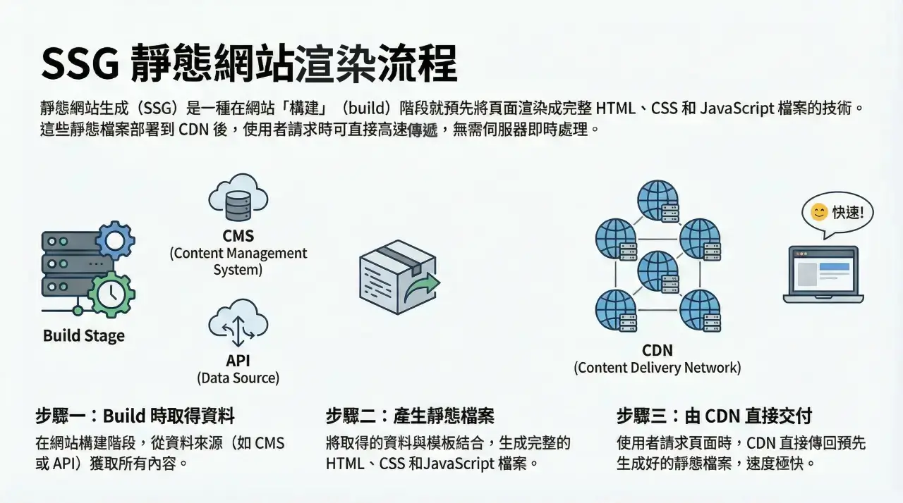 SSG 靜態網站生成渲染流程