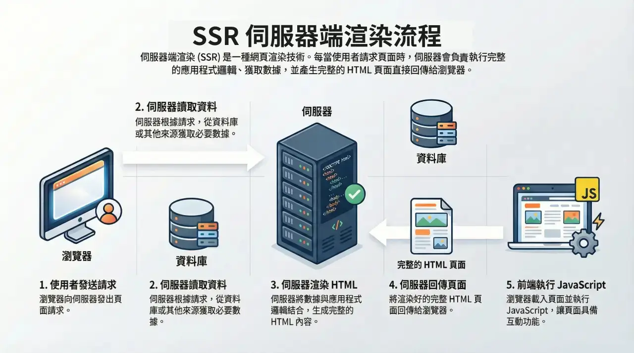 SSR 伺服器端渲染流程