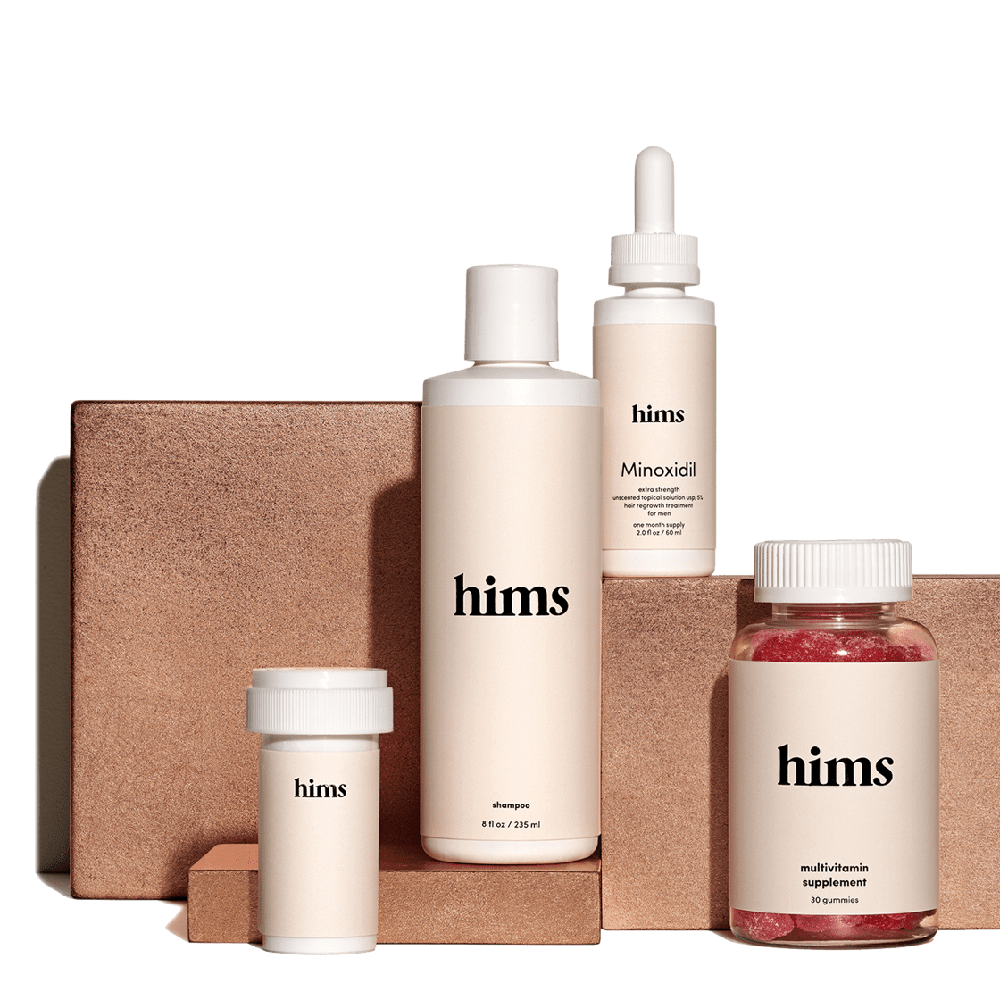 A selection Hims products