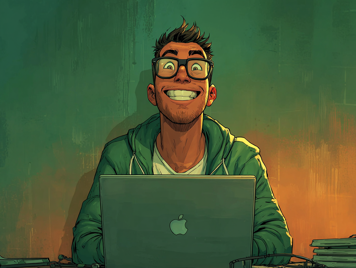 Un développeur trop content qui découvre le guide express de GitHub + SSH + Mac