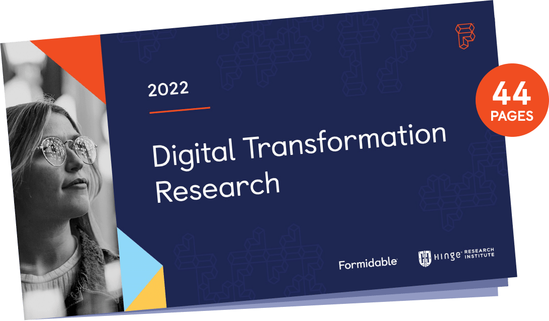 Image of Formidable's 2022 Digital Transformation Research booklet