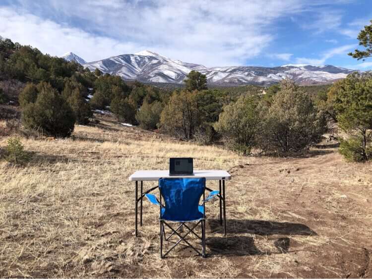 Matt Keith's remote office in Colorado