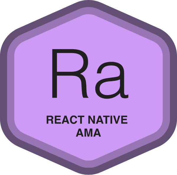 React Native AMA badge